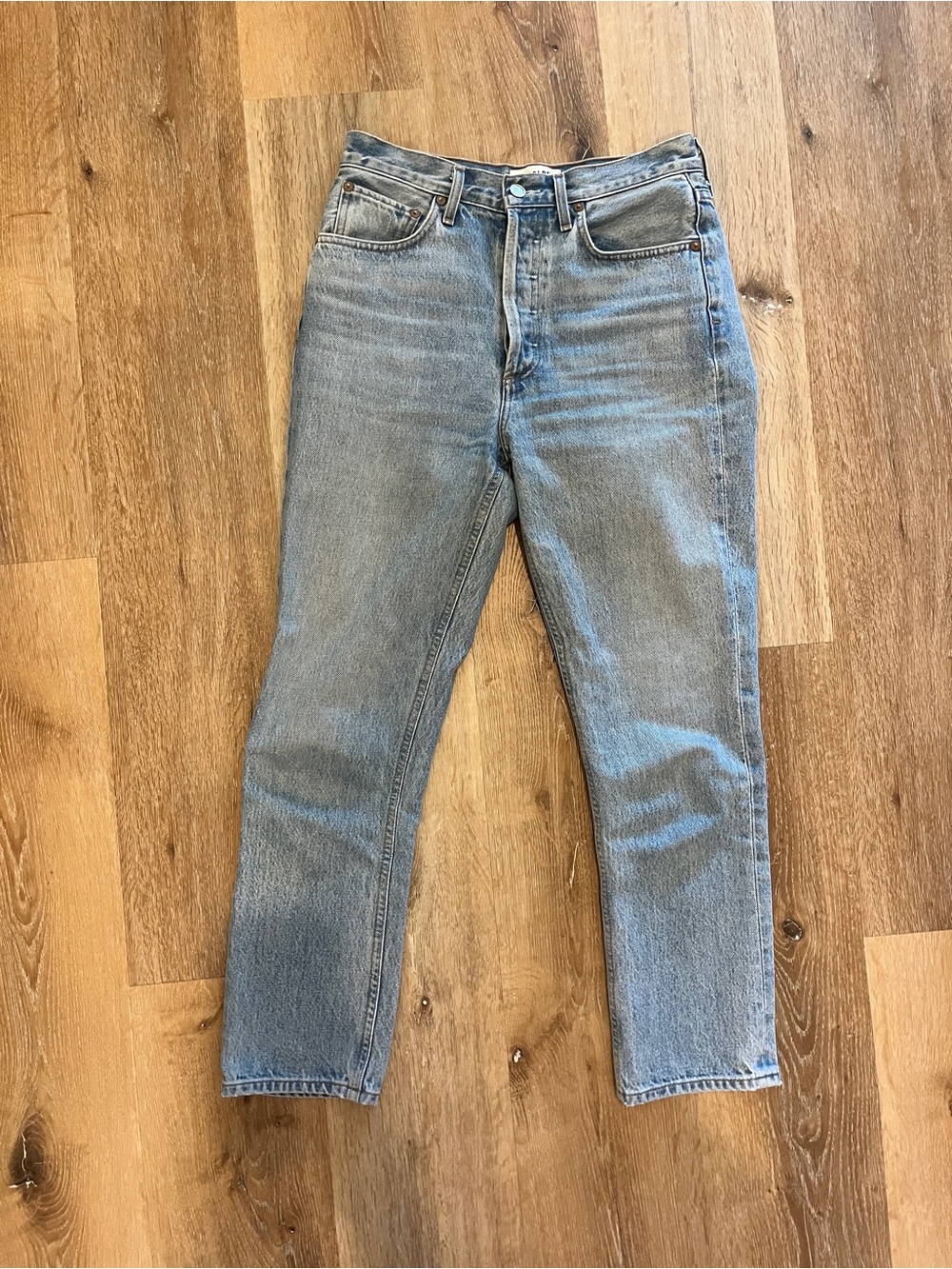 AGOLDE Riley high rise straight crop jean, size 26